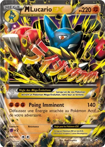 Méga-Lucario EX - Poings Furieux - 055/111