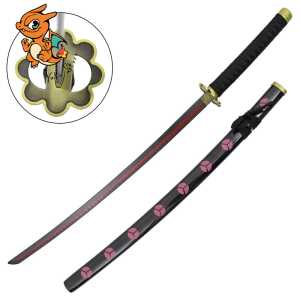 Katana de Roronoa Zoro (Shusui Tsuka Noir) - One Piece - Lame en Acier