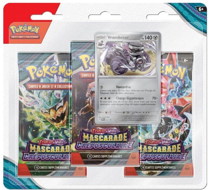 Pokémon : Tripack Vrombotor - Mascarade crépusculaire - EV06