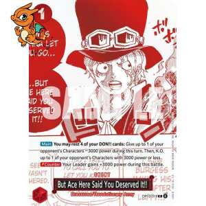 But Ace Here Said You Deserved It!! - Unnumbered Promos - OP13-019
