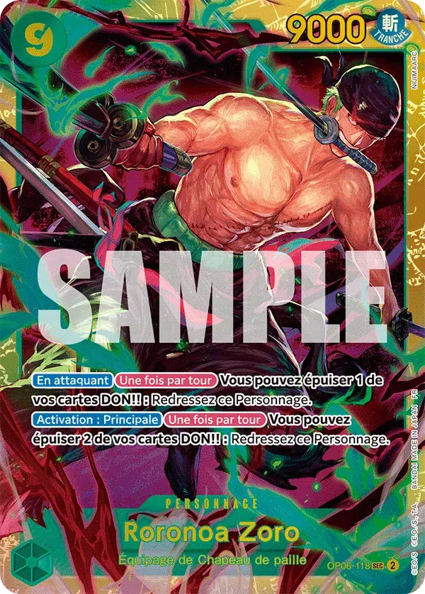 Roronoa Zoro - The Best Vol.2 - OP06-118/316