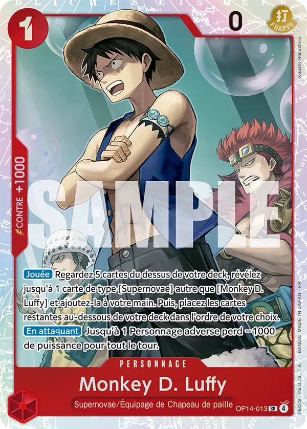 Monkey D. Luffy - Les Sept de la Mer d'Azur - 013/158