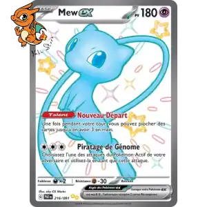 Mew ex - Destinées de Paldea - 216/091