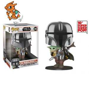 THE MANDALORIAN - POP JUMBO 10" N° 380 - Mandal. w/ The Child
