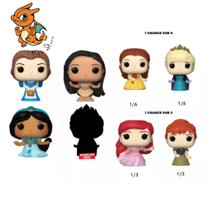 DISNEY PRINCESSE - Bitty Pop 4 Pack 2.5cm - Belle