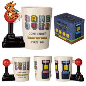 GAME OVER - Joystick & Arcade - Mug avec Anse 3D 400ml