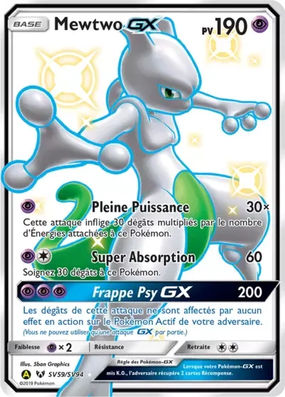 Mewtwo GX - Destinées Occultes - SV59/068