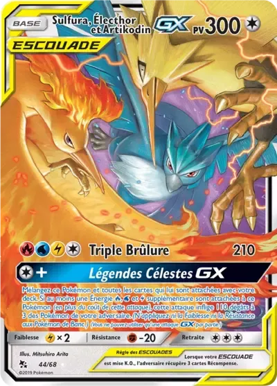 Sulfura & Zapdos & Articuno GX - Destinées Occultes - 044/068