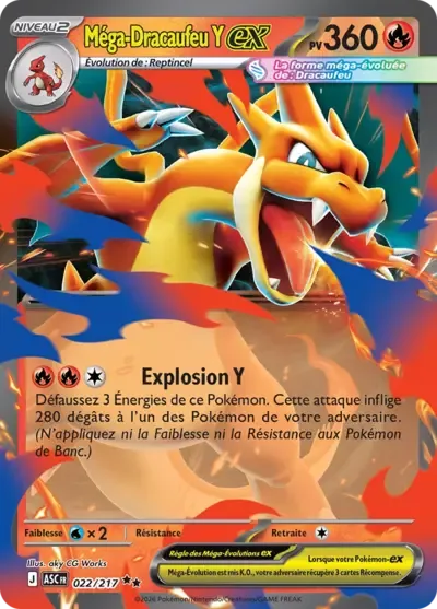 Mega Dracaufeu Y ex - Héros Transcendants - 022/217