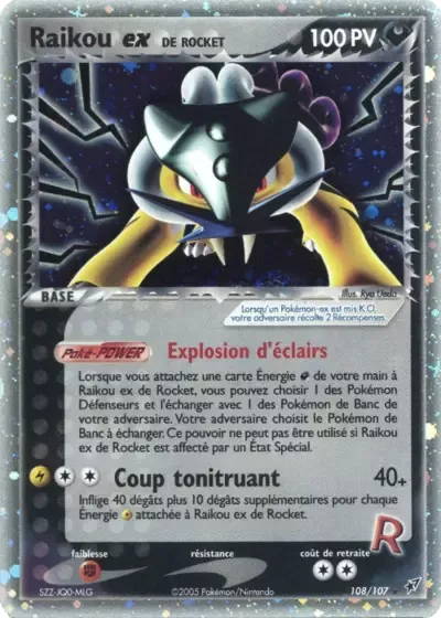 Rocket's Raikou ex - Deoxys - 108/107