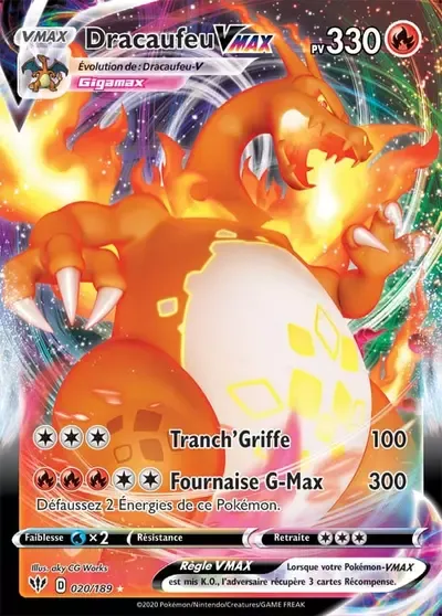 Dracaufeu VMAX - Ténèbres Embrasées - 020/189