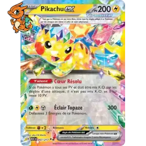 Pikachu ex - Héros Transcendants - 057/217