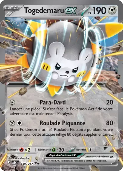 Togedemaru ex - Héros Transcendants - 149/217