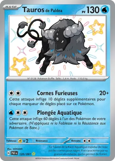 Tauros de Paldea - Destinées de Paldea - 120/091