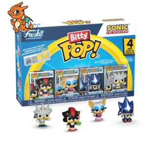 SONIC - Bitty Pop 4 Pack 2.5cm - Shadow