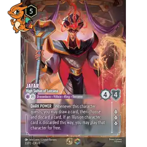 Jafar - Grand Sultan de Lorcana - Promos Année 2 - 033/036