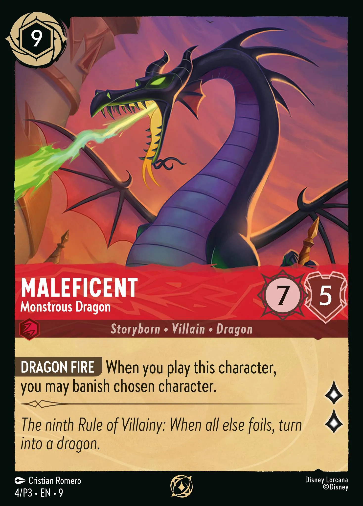 Maléfique - Dragon monstrueux - Promos Année 3 - 004