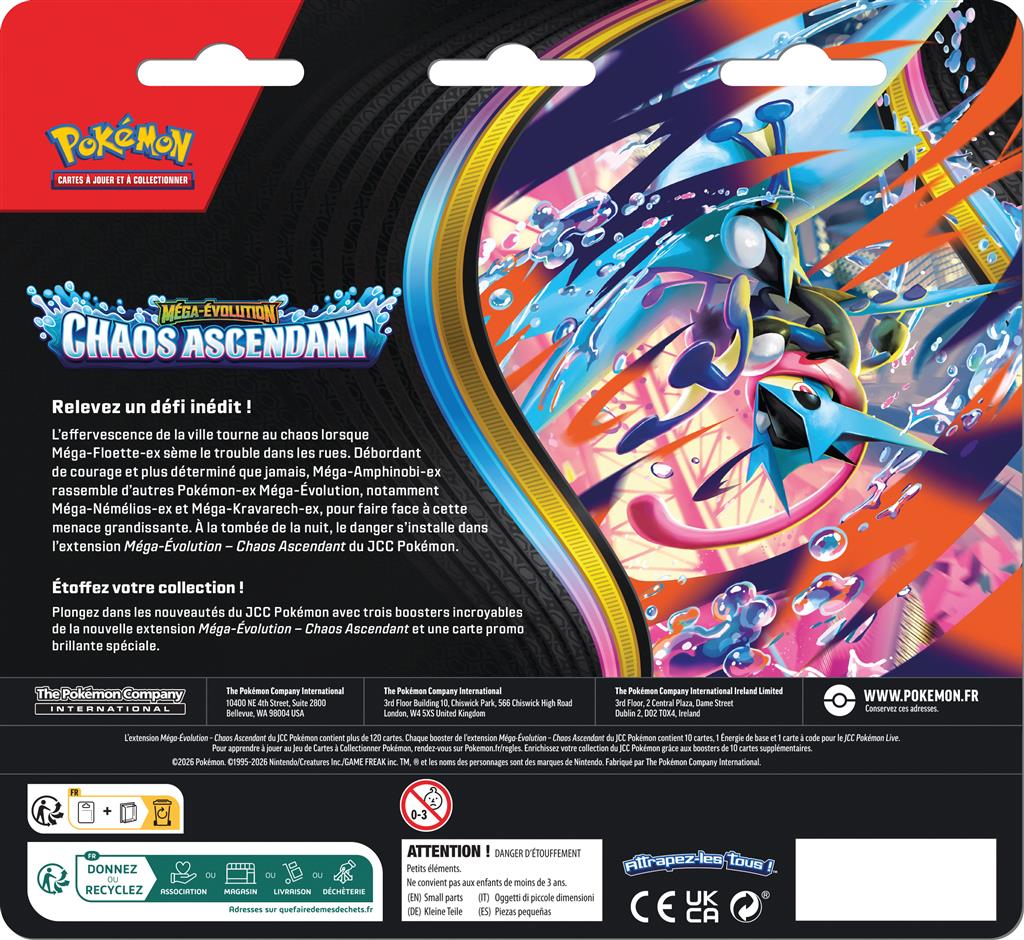 POKEMON - Tripack Chaos Ascendant - ME04 - FR – Image 2