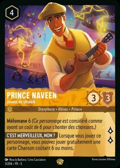 Prince Naveen - Joueur de ukulélé - Ciel Scintillant - 003/204