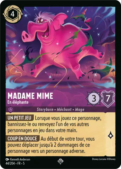 Madame Mime - En éléphante - Ciel Scintillant - 044/204