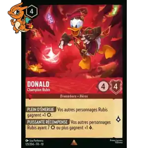 Donald - Champion Rubis - Lueurs dans les Profondeurs - 121/204