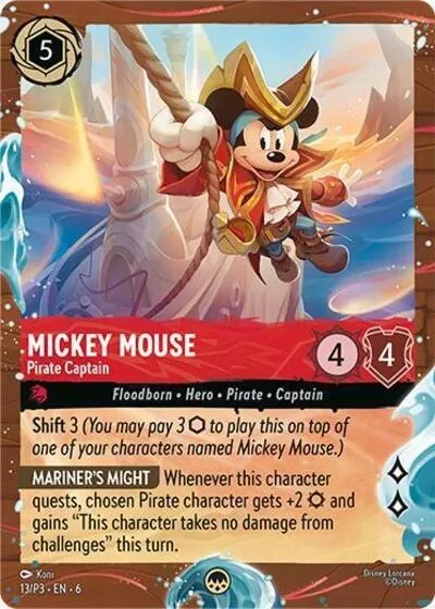 Mickey Mouse - Capitaine pirate - Promos Année 3 - 013