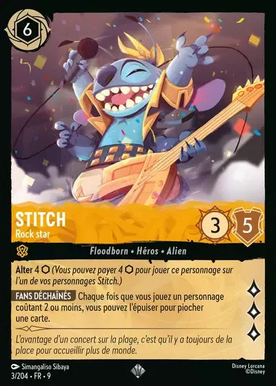 Stitch - Rock Star - Fabuleux - 003/204