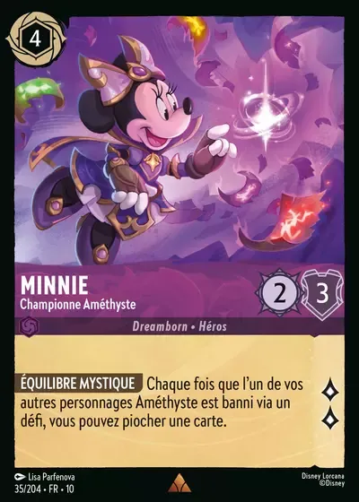 Minnie - Championne Améthyste - Lueurs dans les Profondeurs - 035/204