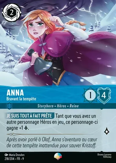 Anna - Bravant la tempête - Fabuleux - 218/204