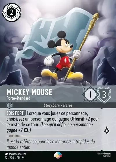 Mickey Mouse - Porte-étendard - Fabuleux - 221/204