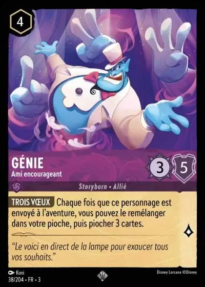 Génie - Ami encourageant - Les Terres d'Encres - 038/204