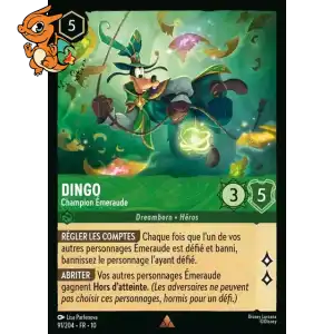 Dingo - Champion Émeraude - Lueurs dans les Profondeurs - 091/204
