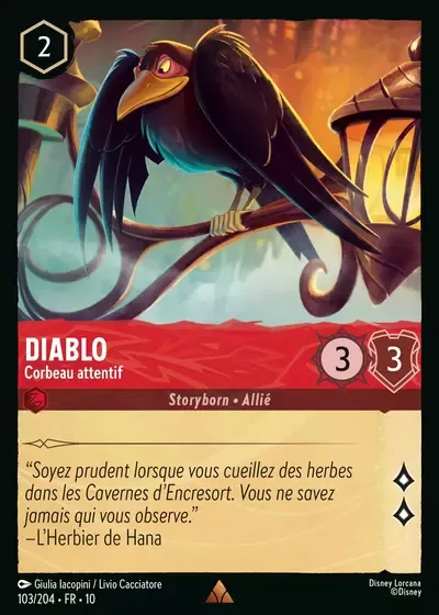 Diablo - Corbeau attentif - Lueurs dans les Profondeurs - 103/204