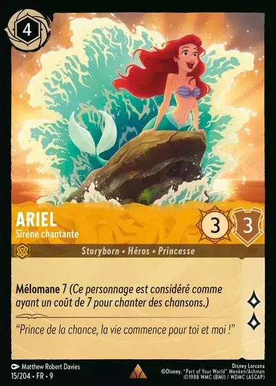 Ariel - Sirène chantante - Fabuleux - 015/204