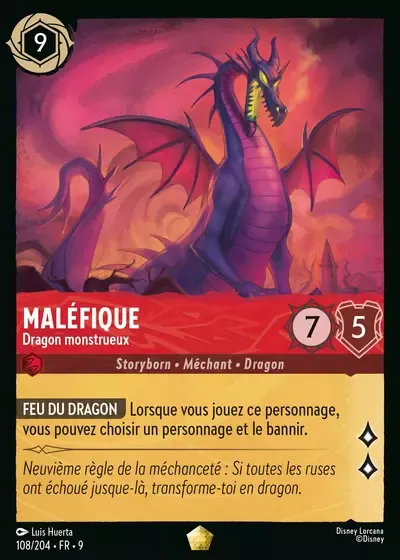 Maléfique - Dragon monstrueux - Fabuleux - 108/204