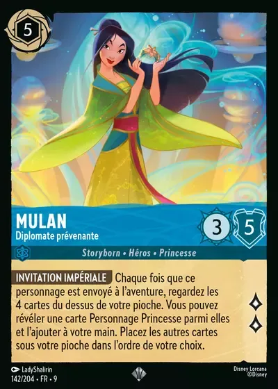 Mulan - Diplomate prévenante - Fabuleux - 142/204