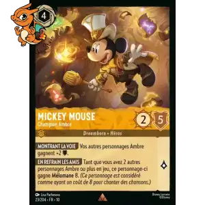 Mickey Mouse - Champion Ambre - Lueurs dans les Profondeurs - 023/204