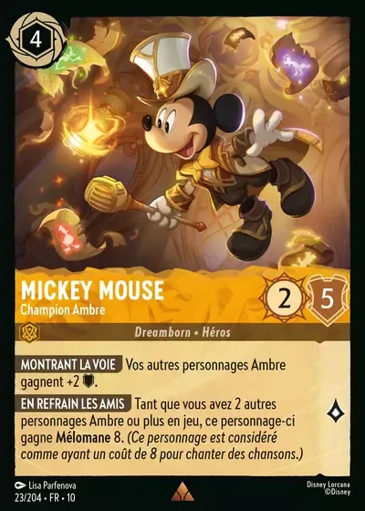 Mickey Mouse - Champion Ambre - Lueurs dans les Profondeurs - 023/204