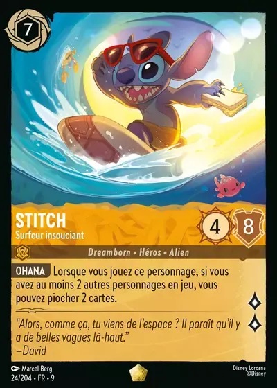 Stitch - Surfeur insouciant - Fabuleux - 024/204