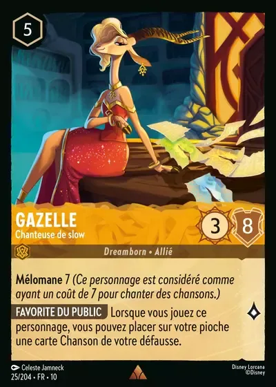 Gazelle - Chanteuse de slow - Lueurs dans les Profondeurs - 025/204