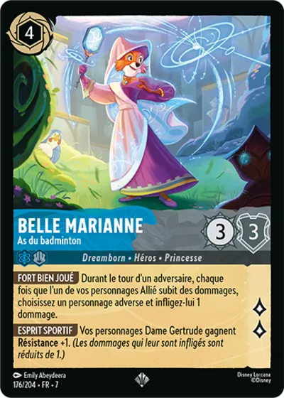 Belle Marianne - As du badminton - L'Île d'Archazia - 176/204