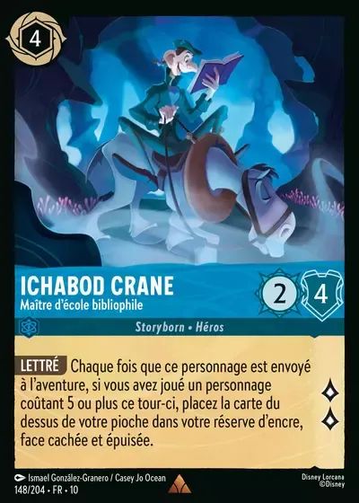 Ichabod Crane - Maître d'école bibliophile - Lueurs dans les Profondeurs - 148/204