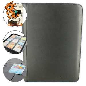 Phoenix Shield Album Deluxe 9 Cases (360 cartes) Noir