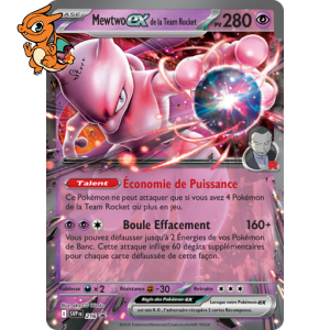 Mewtwo ex de la Team Rocket - Promos Écarlate a Violet - 216
