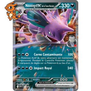 Nidoking ex de la Team Rocket - Promos Écarlate a Violet - 217