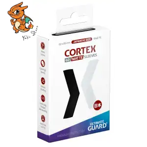 Ultimate Guard 60 Pochettes Cortex Sleeves Format Japonais Noir Mat