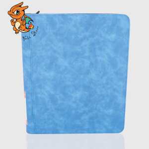 Phoenix Shield Album Toploader Zip 9-Pockets (360 cartes) Effect Bleu
