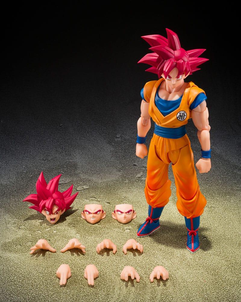 DRAGON BALL SUPER - SSG Son Goku "God Aura" - Fig. S.H. Figuarts 15cm – Image 5