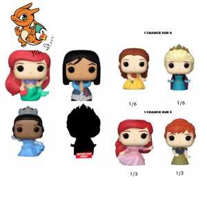 DISNEY PRINCESSE - Bitty Pop 4 Pack 2.5cm - Ariel