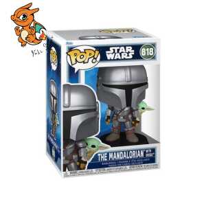 MANDALORIAN & GROGU - POP Star Wars N° 818 - Mandalorian Avec Grogu